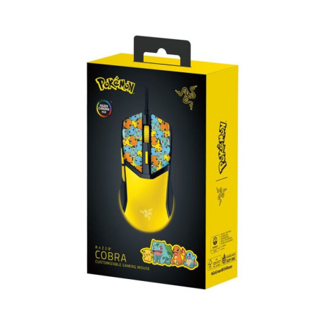 Гейминг мишка Razer - Cobra, оптична, Pokémon Kanto Starters Ed.