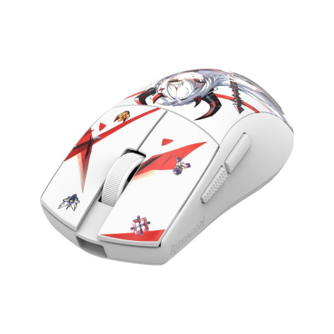 Гейминг мишка Redragon - K1ng Pro 1K, M916AK-PRO, оптична, безжична, бяла
