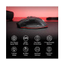 Гейминг мишка Redragon - Rind Pro M813, оптична, безжична, RGB, черна