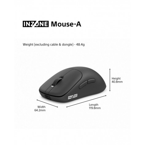 Гейминг мишка Sony INZONE Mouse-A, безжична, Fnatic Co-Designed