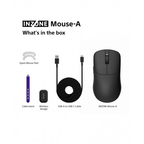 Гейминг мишка Sony INZONE Mouse-A, безжична, Fnatic Co-Designed