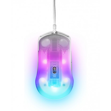 Гейминг мишка SteelSeries - Rival 3 Gen 2, оптична, бяла