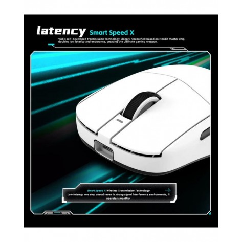 Гейминг мишка VXE - Dragonfly R1 SE+, оптична, безжична, черна