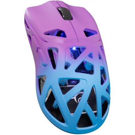 Гейминг мишка White Shark - Dagonet, оптична, безжична, черна/лилава