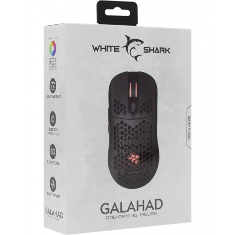 Гейминг мишка White Shark - GALAHAD, оптична, черна