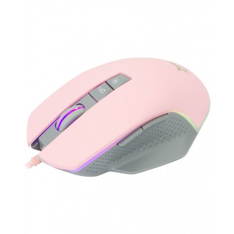 Гейминг мишка White Shark - GARETH, оптична, розова