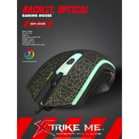  Гейминг подложка за мишка Xtrike ME - MP-206, XL, мека, черна