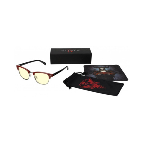 Гейминг очила Gunnar - Diablo Blood Onyx Amber, червени