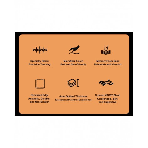 Гейминг подложка ATK - Sky Mini, M, мека, оранжева