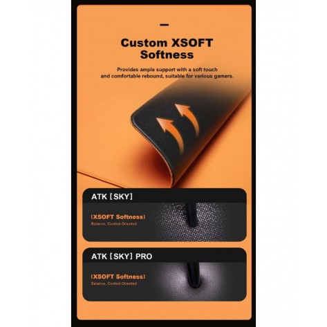 Гейминг подложка ATK - Sky Mini, M, мека, оранжева