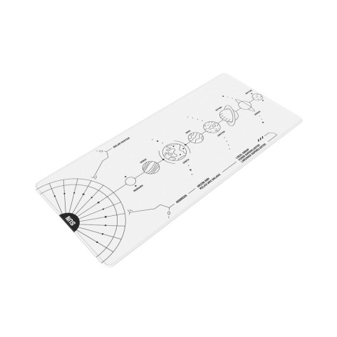 Гейминг подложка Dark Project – Terra Nova White, XL, мека, бяла