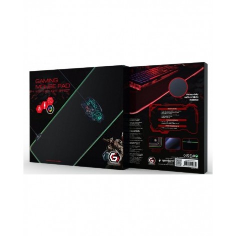 Гейминг подложка Gamebird - Gameled-L, L, LED светлини, червена