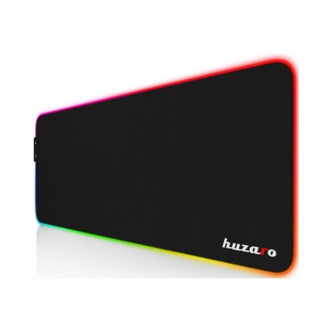 Гейминг подложка Huzaro - 1.0 RGB, XL, мека, черна