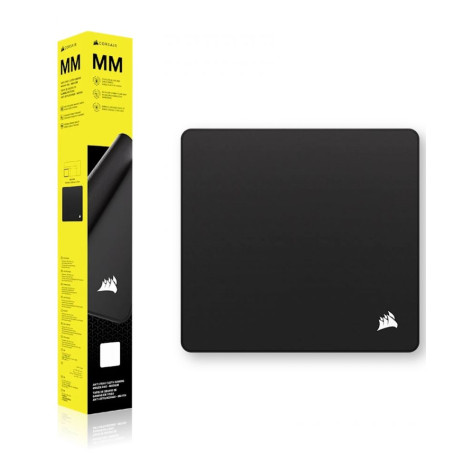 Гейминг подложка за мишка Corsair - MM, Medium, 32 x 30 cm, мека, черна