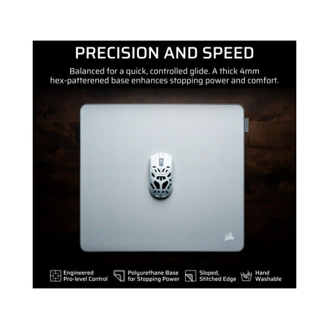 Гейминг подложка за мишка Corsair - MM Pro Control, M, сива