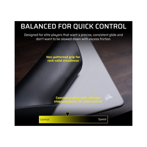 Гейминг подложка за мишка Corsair - MM Pro Control, M, сива