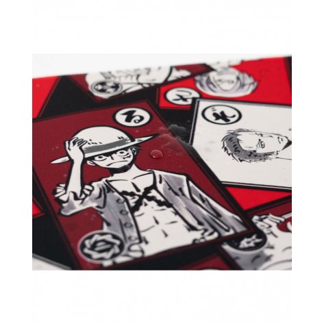  Гейминг подложка за мишка Erik - One Piece, XL, мека, червена