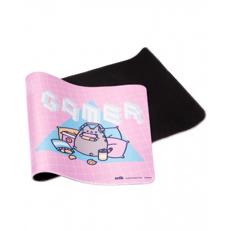Гейминг подложка за мишка Erik - Pusheen, XL, мека, розова