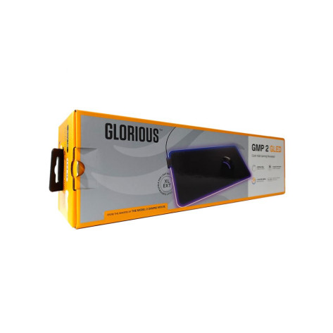 Гейминг подложка за мишка Glorious - GMP 2 GLED, XL Extended, RGB, черна