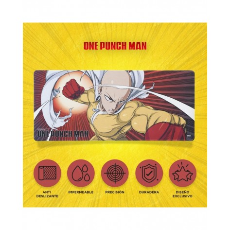 Гейминг подложка за мишка Grupo Erik - One Punch Man Saitama, XL, мека, многоцветна