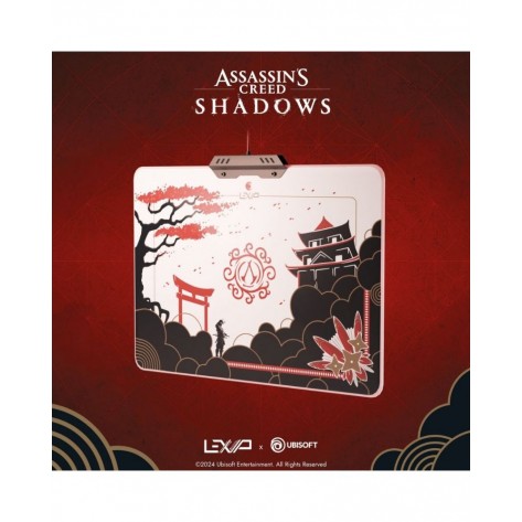 Гейминг подложка за мишка Lexip - Assassin's Creed Shadows, XL, мека, многоцветна