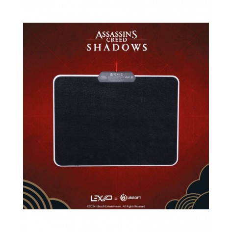 Гейминг подложка за мишка Lexip - Assassin's Creed Shadows, XL, мека, многоцветна