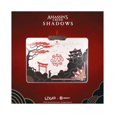 Гейминг подложка за мишка Lexip - Assassin's Creed Shadows, XL, мека, многоцветна