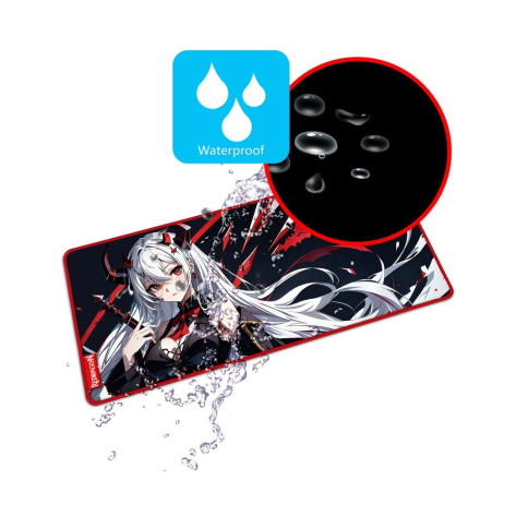 Гейминг подложка за мишка Redragon - AK L Anime, P047-L, 900 x 400 x 4 мм, аниме дизайн