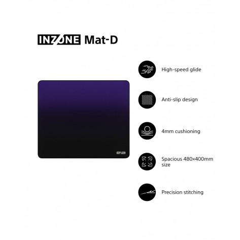 Гейминг подложка за мишка, Sony INZONE Mat-D, Developed with Fnatic, High-Speed Glide