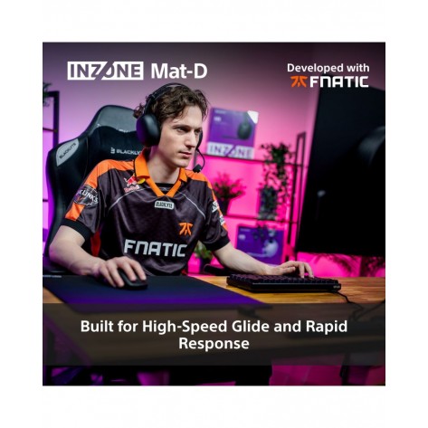 Гейминг подложка за мишка, Sony INZONE Mat-D, Developed with Fnatic, High-Speed Glide