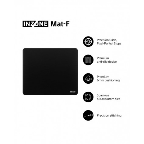 Гейминг подложка за мишка, Sony INZONE Mat-F, Developed with Fnatic, Precision Glide Surface