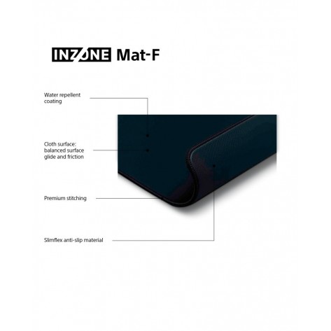 Гейминг подложка за мишка, Sony INZONE Mat-F, Developed with Fnatic, Precision Glide Surface