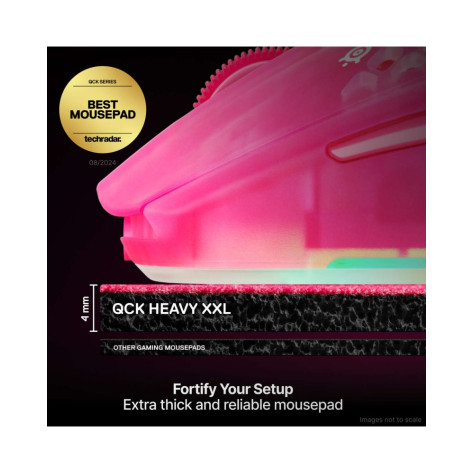 Гейминг подложка за мишка Steelseries - QcK Heavy, XXL, Magenta