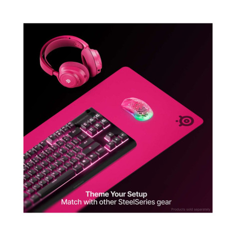 Гейминг подложка за мишка Steelseries - QcK Heavy, XXL, Magenta