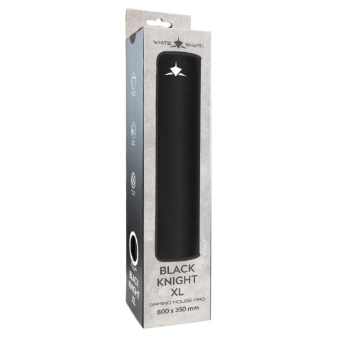 Гейминг подложка за мишка White Shark - Black Knight XL, 80x35 cm, черна