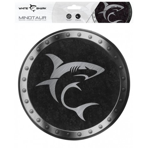 Гейминг подложка за мишка White Shark - MINOTAUR, S, мека, черна/сива