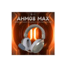 Гейминг слушалки Ajazz - AHM08 MAX, безжични, бели/сиви