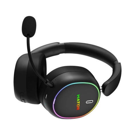Гейминг слушалки HATOR - Phoenix 2 Wireless, безжични, черни