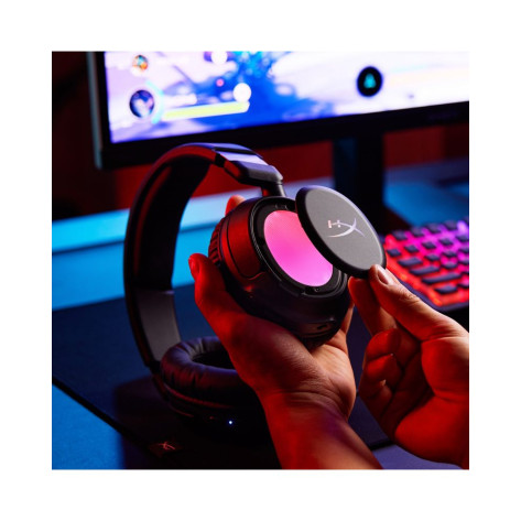 Гейминг слушалки HyperX - Cloud Flight 2, RGB, безжични, черни