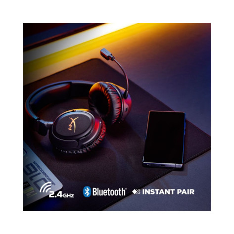 Гейминг слушалки HyperX - Cloud Flight 2, RGB, безжични, черни