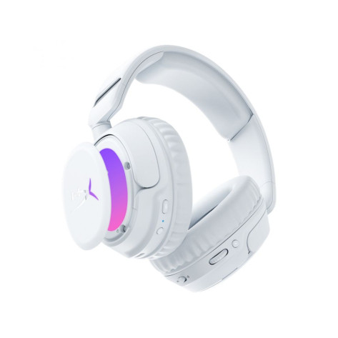 Гейминг слушалки HyperX - Cloud Flight 2, RGB, безжични, бели