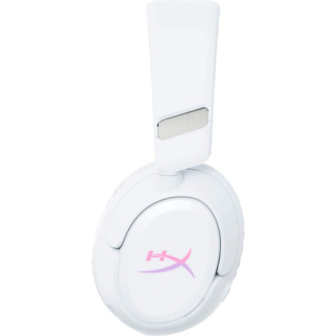Гейминг слушалки HyperX - Cloud Flight 2, RGB, безжични, бели