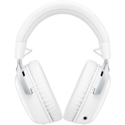 Гейминг слушалки HyperX - Cloud III S Wireless, безжични, бели/лилави