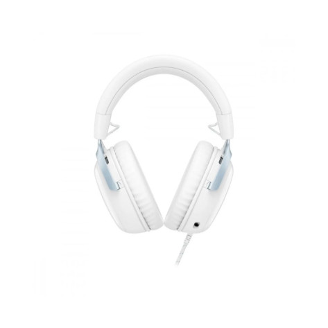 Гейминг слушалки HyperX - Cloud III, жични, бели/сини