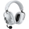 Гейминг слушалки Logitech - Pro X3 Lightspeed, безжични, бели