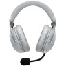 Гейминг слушалки Logitech - Pro X3 Lightspeed, безжични, бели