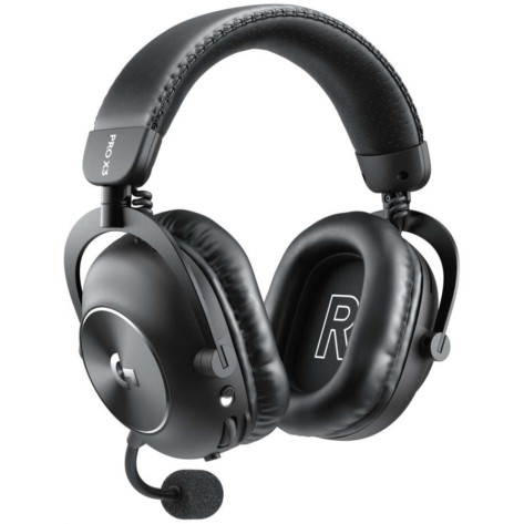 Гейминг слушалки Logitech - Pro X3 Lightspeed, безжични, черни