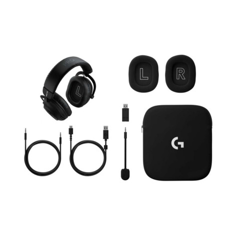 Гейминг слушалки Logitech - Pro X3 Lightspeed, безжични, черни