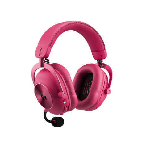 Гейминг слушалки Logitech - Pro X3 Lightspeed, безжични, Magenta