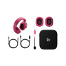 Гейминг слушалки Logitech - Pro X3 Lightspeed, безжични, Magenta